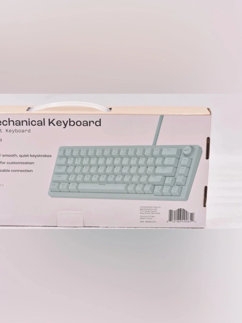 NORTH Compact‎ Mechanical Keyboard 65% Wired Mint Green LED rainbow lighting